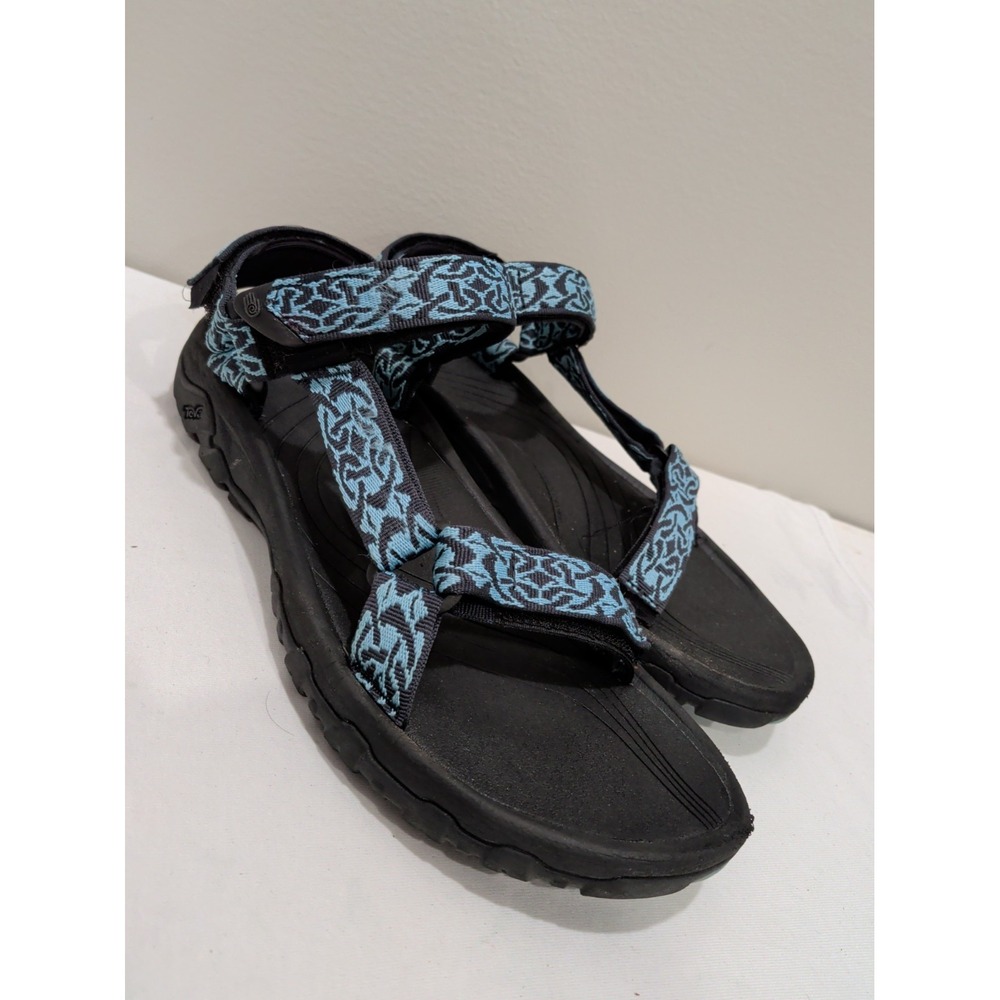 Teva Womens Hurricane 4 Sandal Black Blue Strappy Hiking 103378 Size 11